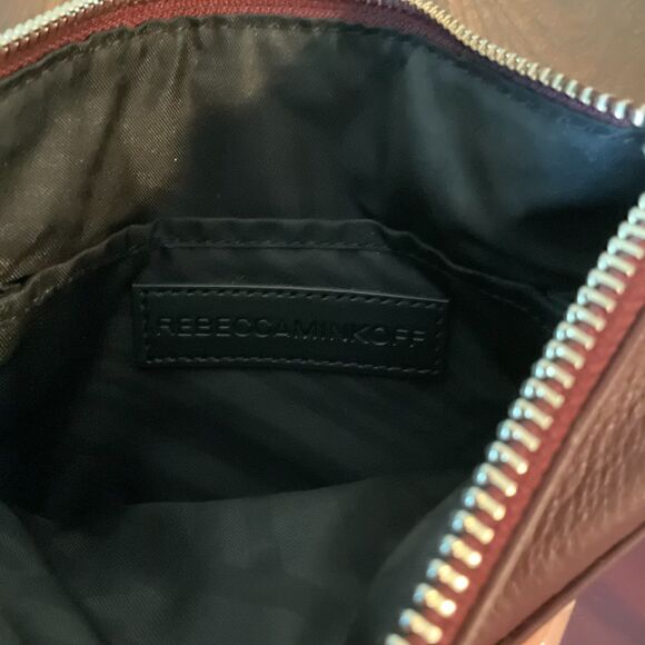 Rebecca Minkoff - Burgundy - Leather MAC Crossbody/Shoulder Bag - Picture 6 of 11
